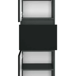 Wohnen Grauer Bad Hochschrank zum Stellen oder Hängen - Noricas