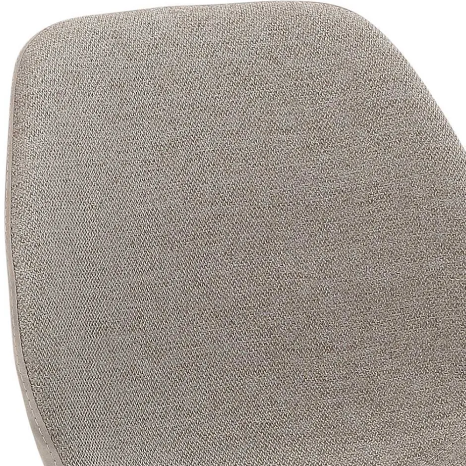 Wohnen Grauer Barstuhl im Material Mix - Ruvenz