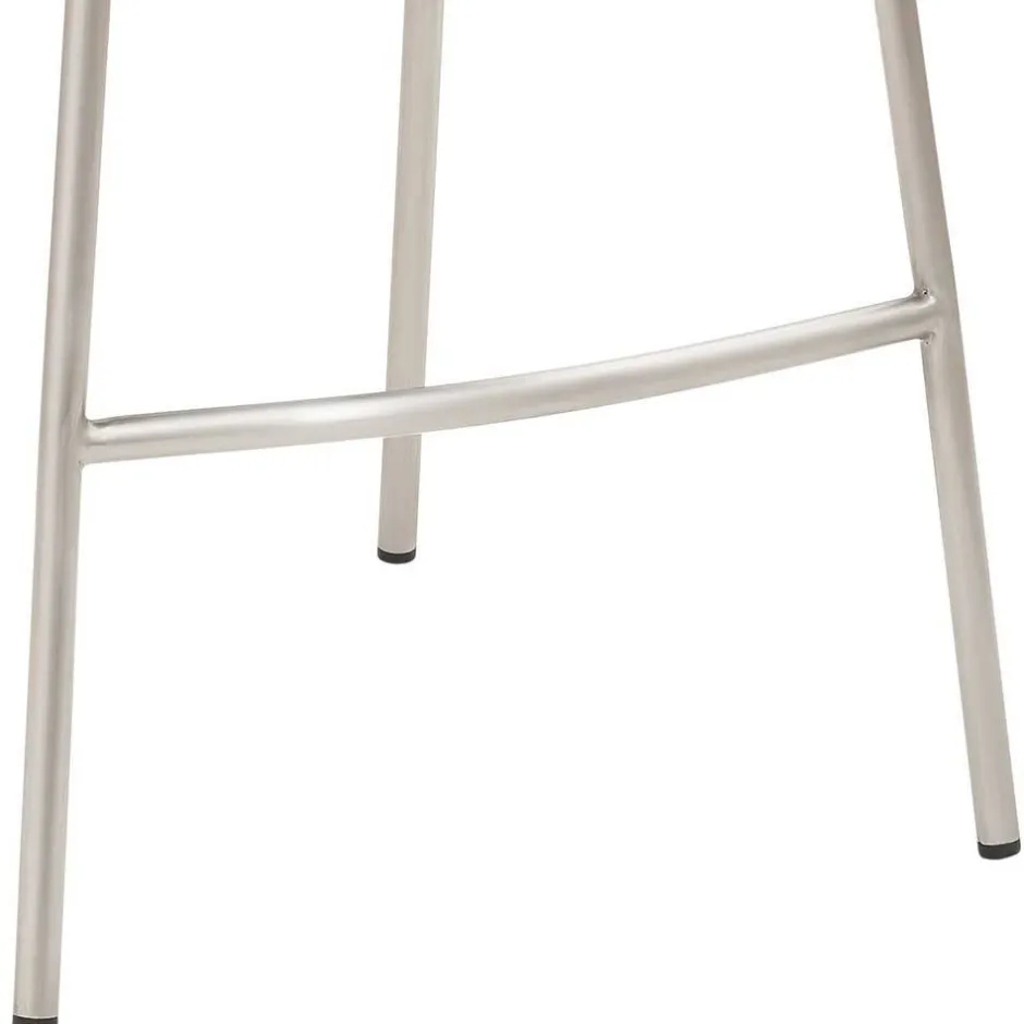 Wohnen Grauer Barstuhl im Material Mix - Ruvenz