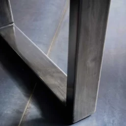 Wohnen Grauer Baumkanten Esstisch Risa im Loft Style