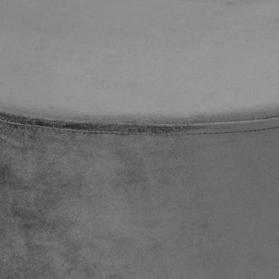 Grauer Hocker mit 55 cm Durchmesser - Marina^Wohnen