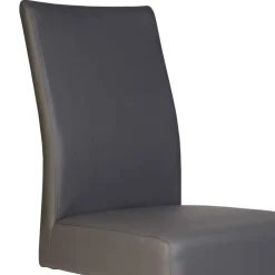 Wohnen Grauer Polsterstuhl mit Swing-Fuß - Motrilo (2er Set)