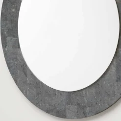 Wohnen Grauer Spiegel mit Rahmen aus Stein - Maratas