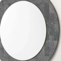 Wohnen Grauer Spiegel mit Rahmen aus Stein - Maratas