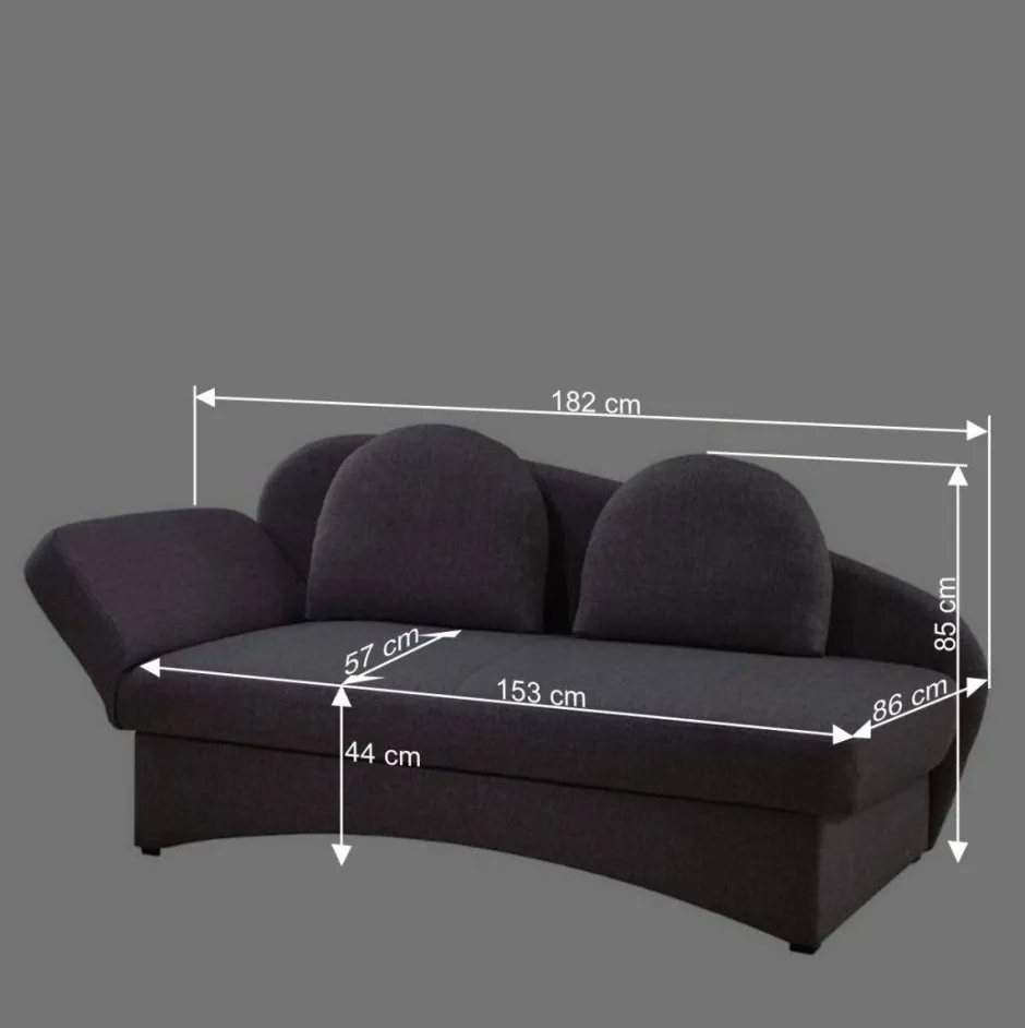 Wohnen Graues Daybed mit Bettkasten - Perfect