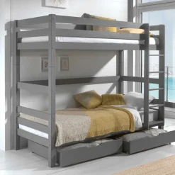 Graues Etagenbett in drei Höhen wählbar - Potosia^Wohnen Online