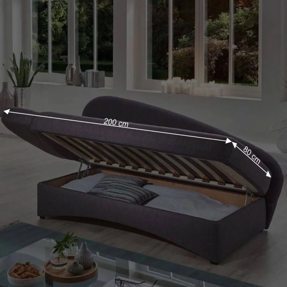 Graues Funktionssofa mit Armlehne links - Landhuis^Wohnen Hot