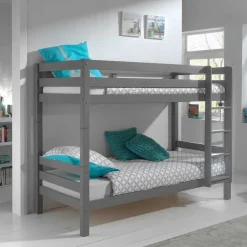 Kinder Wohnen Graues Stockbett Etagenbett in drei Höhen - Vadromo