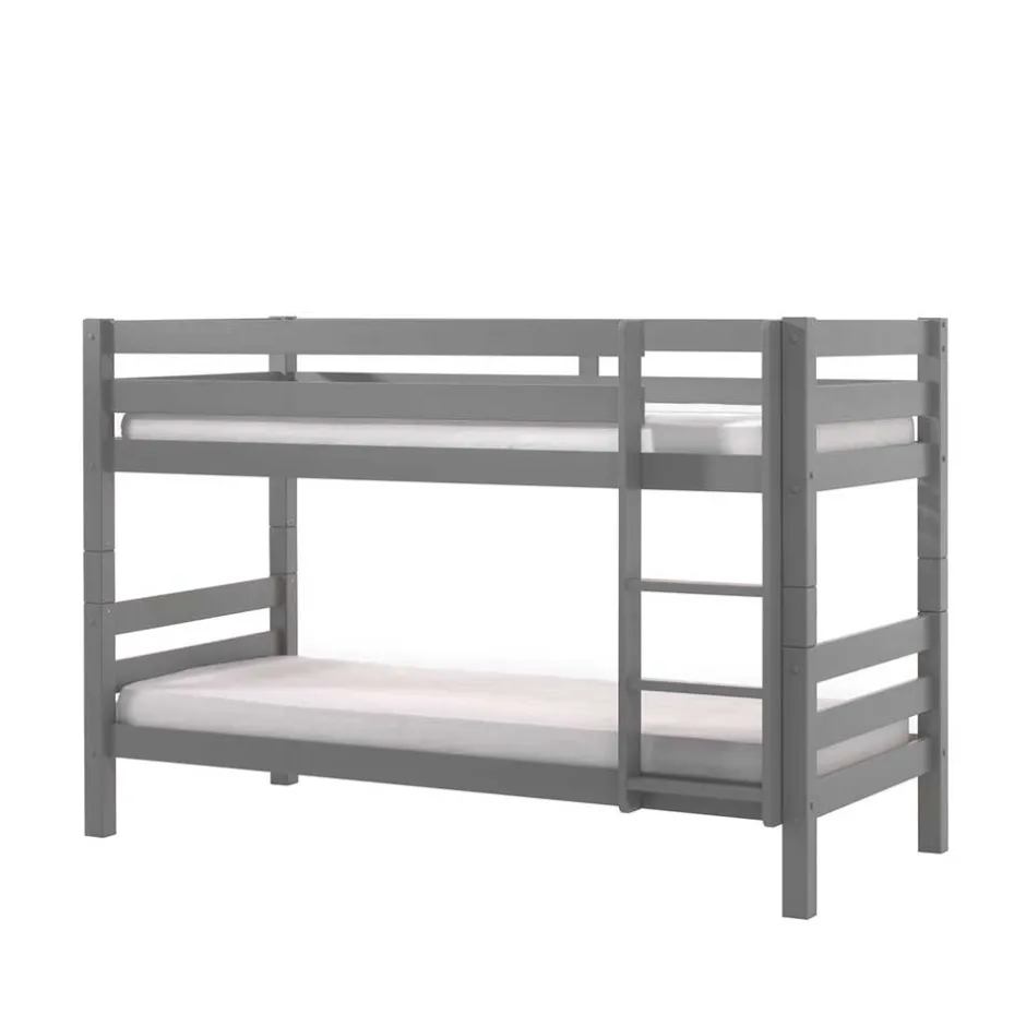 Kinder Wohnen Graues Stockbett Etagenbett in drei Höhen - Vadromo