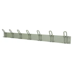 Graugrüne Wandgarderobe aus Metall - Mecia^Wohnen Clearance