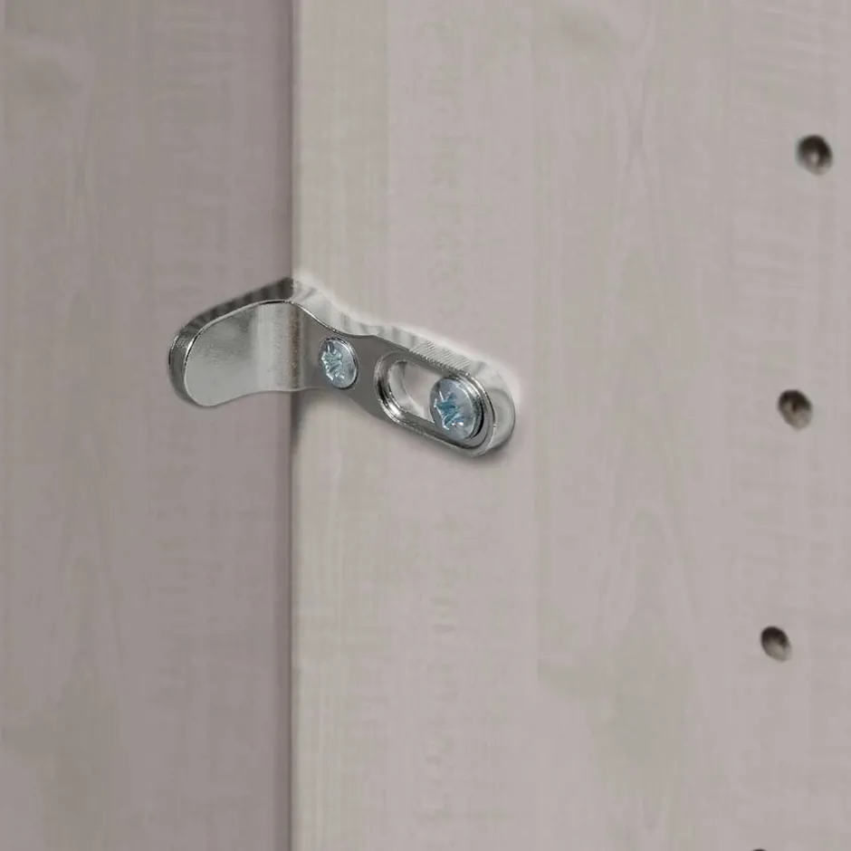 Graugrüner Kombi-Kleiderschrank 100 cm breit - Rajavo^Wohnen Clearance