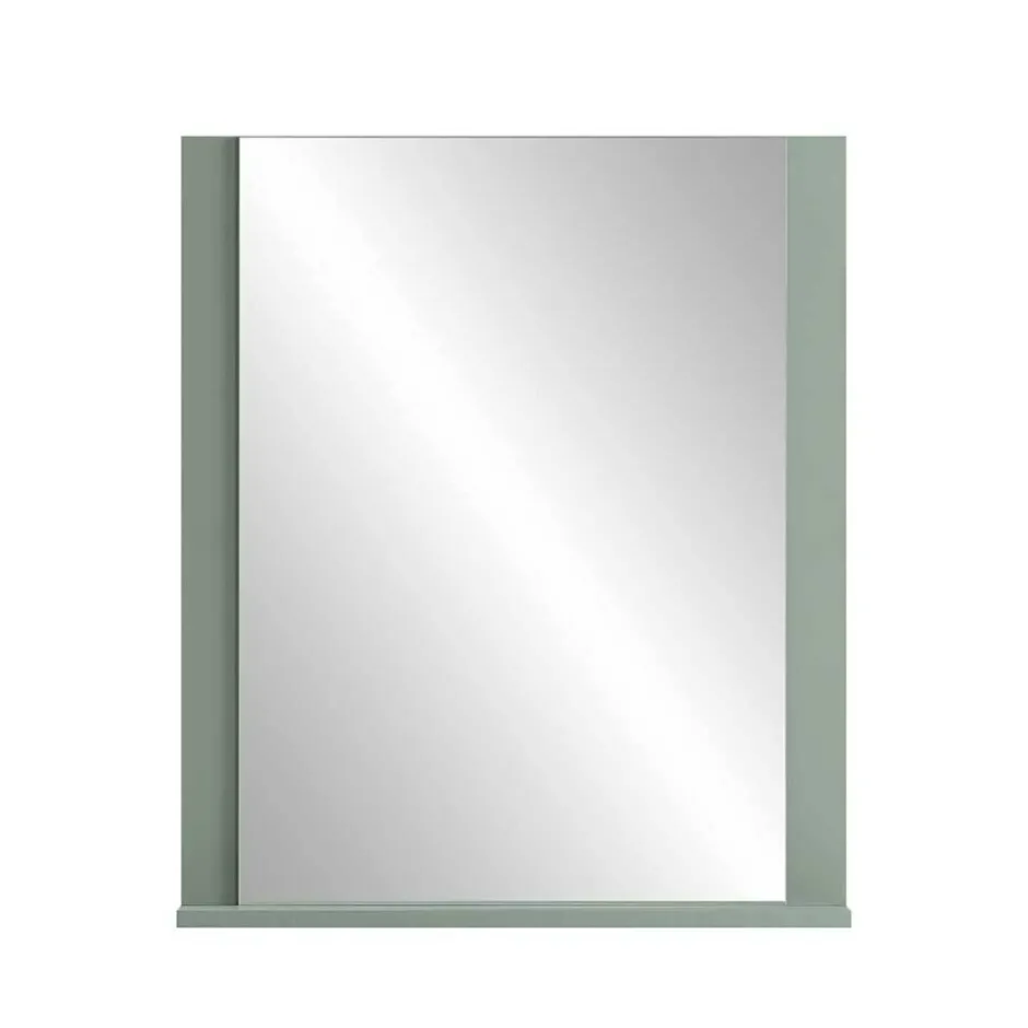 Wohnen Graugrüner Spiegel mit Ablage - Velmarun