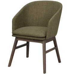 Grüner Armlehnenstuhl halbrund - Ohio (2er Set)^Wohnen