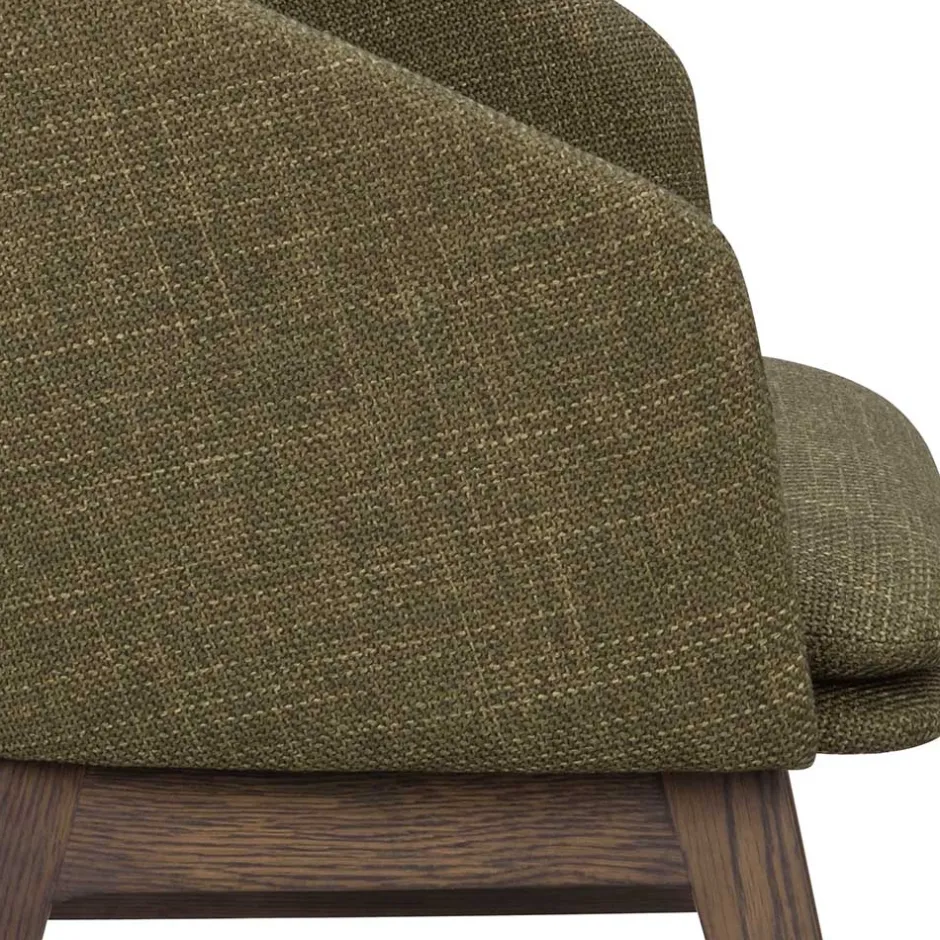 Grüner Armlehnenstuhl halbrund - Ohio (2er Set)^Wohnen