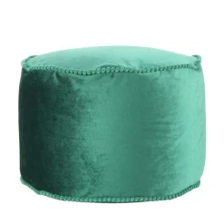 Grünes Meditationskissen mit Samtbezug - Lacredu^Wohnen New