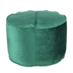 Grünes Meditationskissen mit Samtbezug - Lacredu^Wohnen New