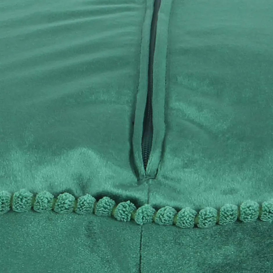 Grünes Meditationskissen mit Samtbezug - Lacredu^Wohnen New