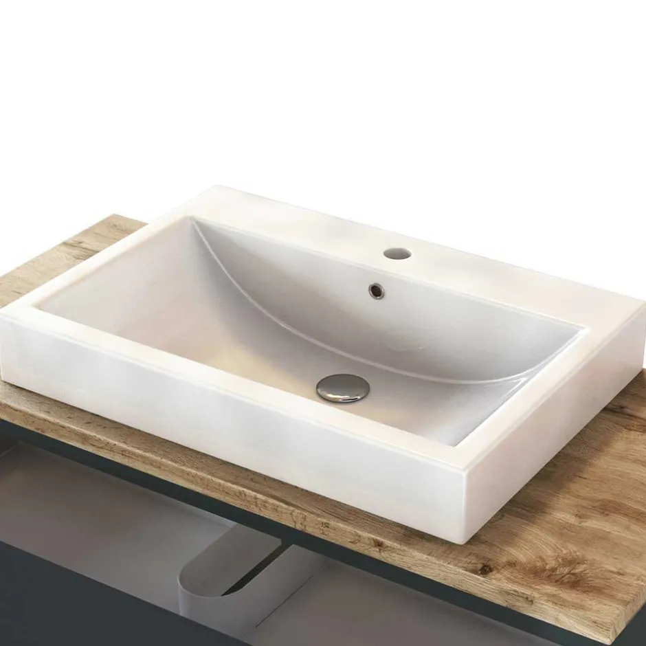 Wohnen Große Badmöbel Ausstattung im Set - Noricas (fünfteilig)