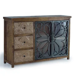 Große Design Kommode mit Glas Metalltüren - Everton^Wohnen Online