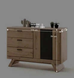 Große Design Kommode mit Türfach - Larinca^Wohnen Sale