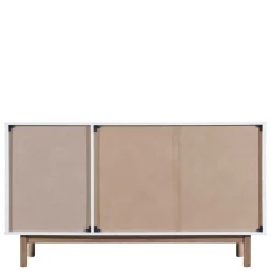 Wohnen Große Kombi-Kommode in Weiß mit Eiche - Savuta