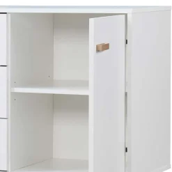 Wohnen Große Kombi-Kommode in Weiß mit Eiche - Savuta