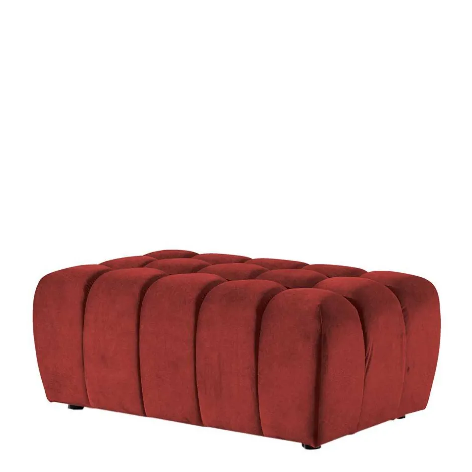 Wohnen Großer Polsterhocker in Rot - Yallaz