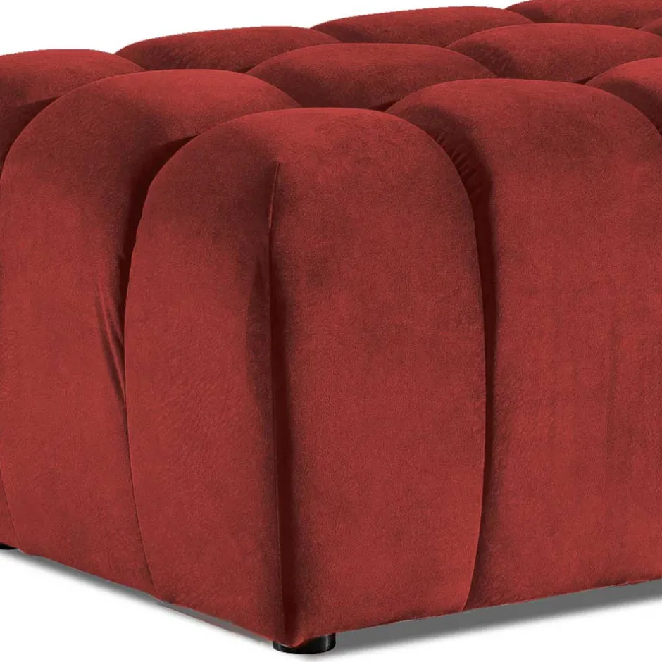 Wohnen Großer Polsterhocker in Rot - Yallaz