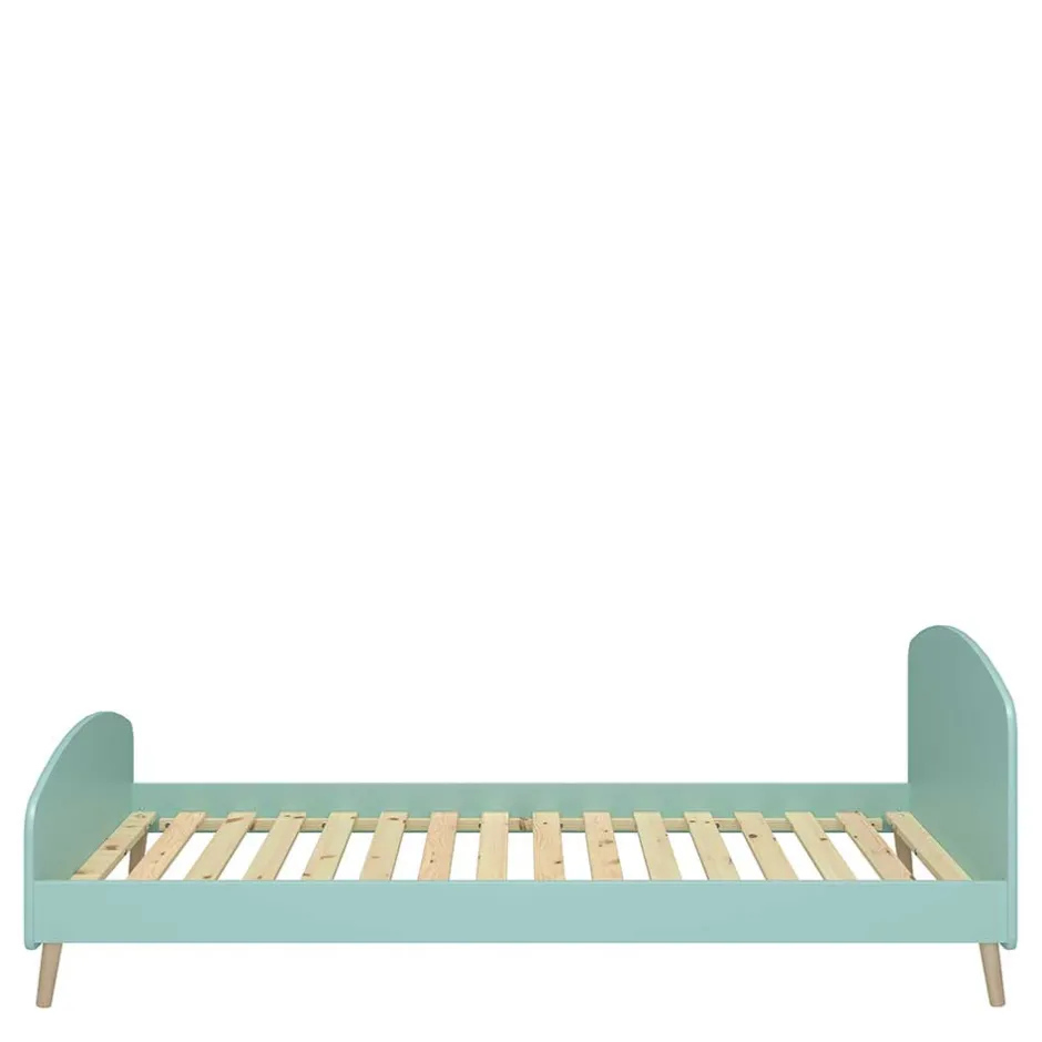 Kinder Wohnen Großes Kinderbett in Mint & Eiche - Vrespa