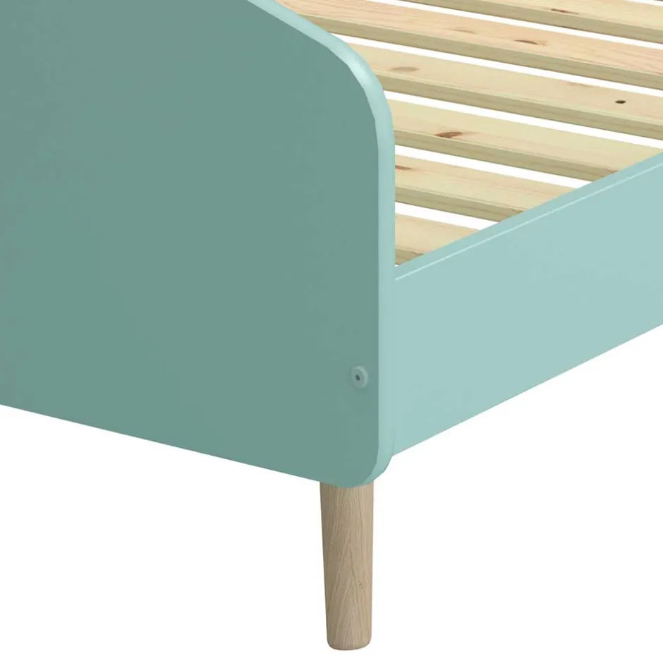 Kinder Wohnen Großes Kinderbett in Mint & Eiche - Vrespa