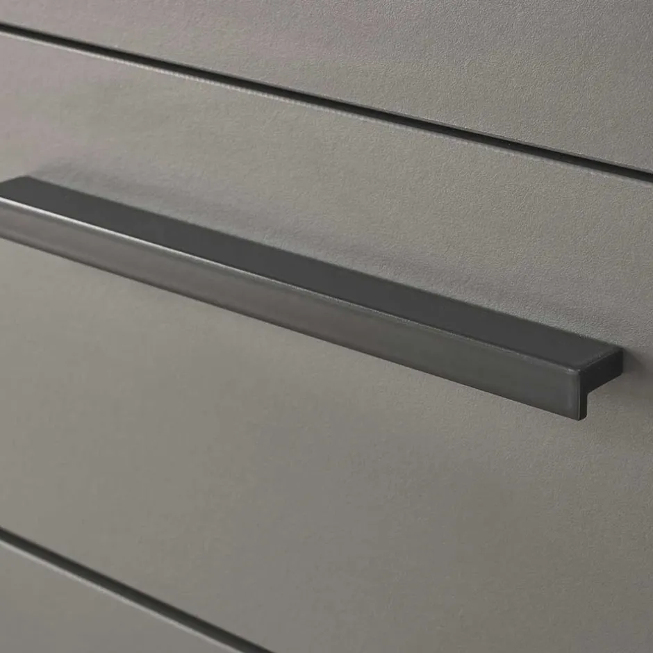 Großes Sideboard in Eiche Dunkel und Anthrazit - Mundo^Wohnen