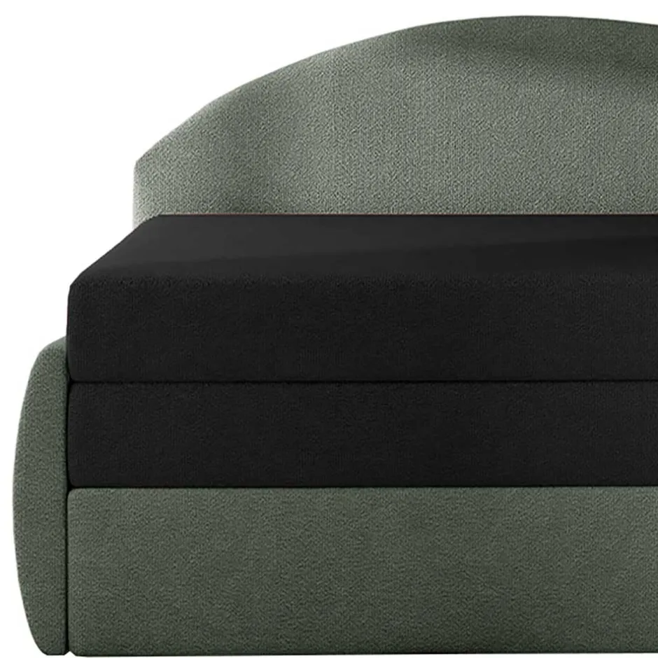 Wohnen Gästebett Recamiere in Grau und Schwarz - Viko