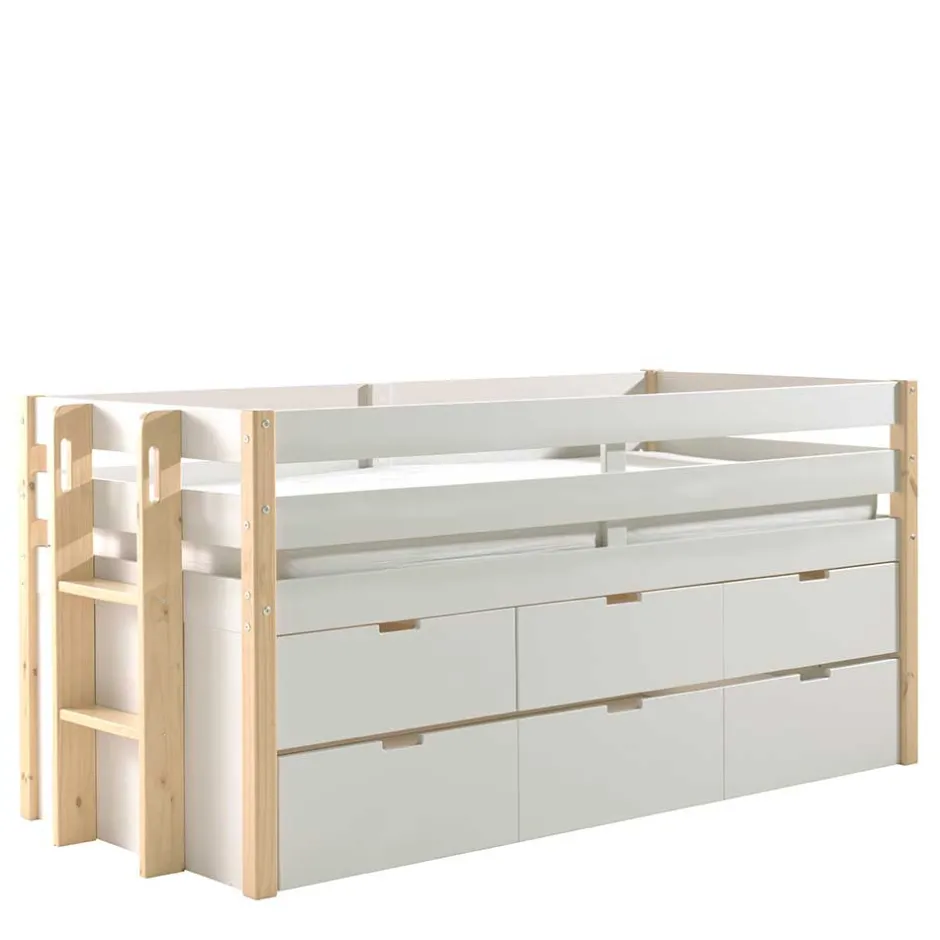 Kinder Wohnen Halbhohes Kinderbett als Kojenbett - Sharky