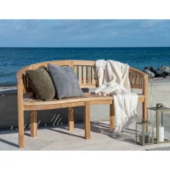 Halbrunde Gartenbank mit drei Sitzplätzen - Starolin^Wohnen Outlet