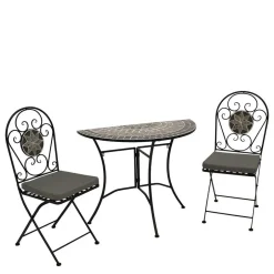 Halbrunder Balkontisch & Stühle - Tasmania (dreiteilig)^Wohnen Best