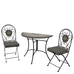 Halbrunder Balkontisch & Stühle - Tasmania (dreiteilig)^Wohnen Best