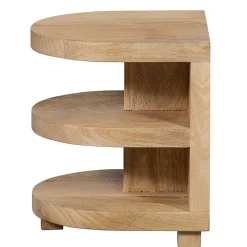 Wohnen Halbrunder Beistelltisch im Skandi Design - Fuxiata