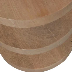 Wohnen Halbrunder Beistelltisch im Skandi Design - Fuxiata