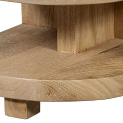 Wohnen Halbrunder Beistelltisch im Skandi Design - Fuxiata