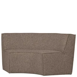 Wohnen Halbrundes Esstischsofa in Dunkelbraun - Sentiagamo