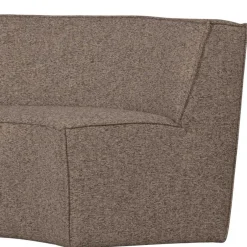 Wohnen Halbrundes Esstischsofa in Dunkelbraun - Sentiagamo