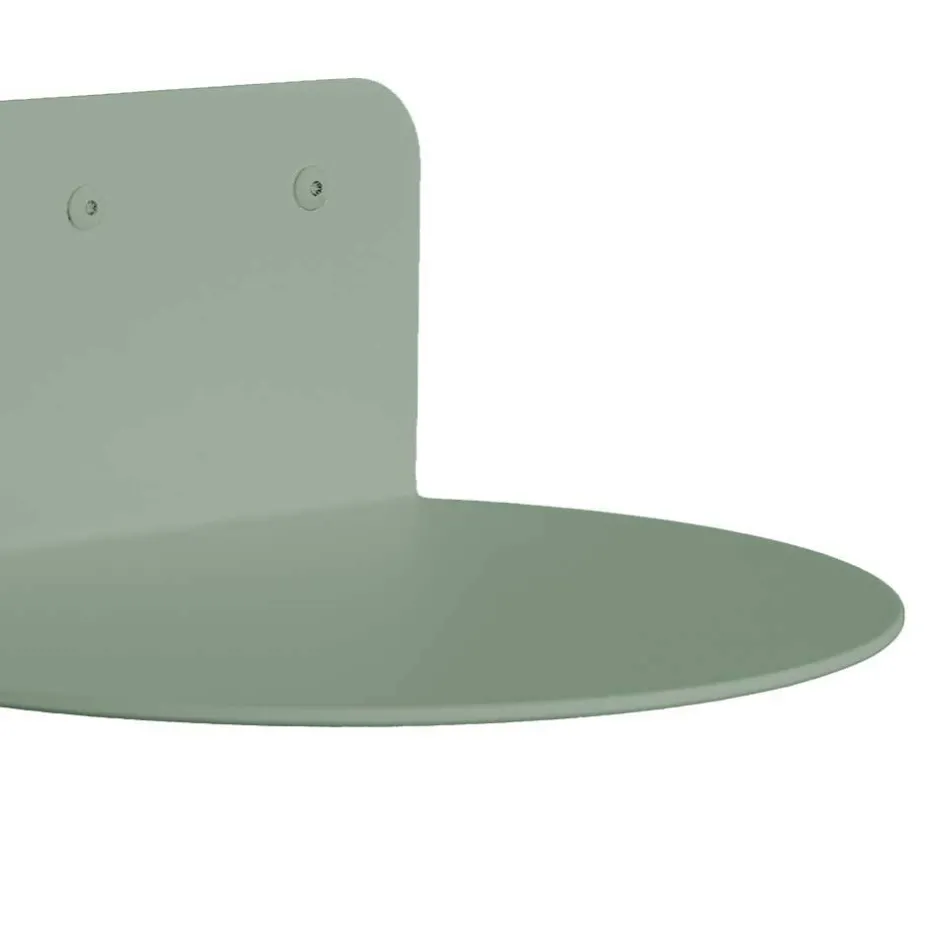 Halbrundes Wandregal in Graugrün - Carlos^Wohnen