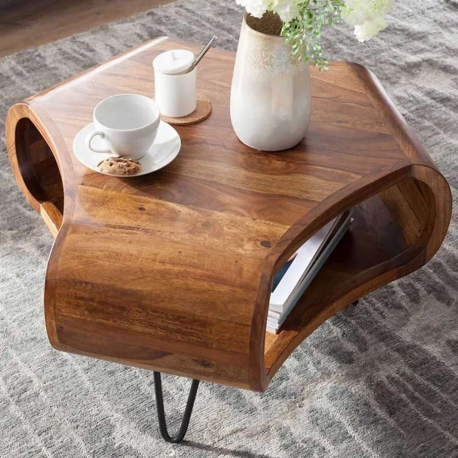 Handgearbeiteter Design-Couchtisch modern - Lenza^Wohnen Best