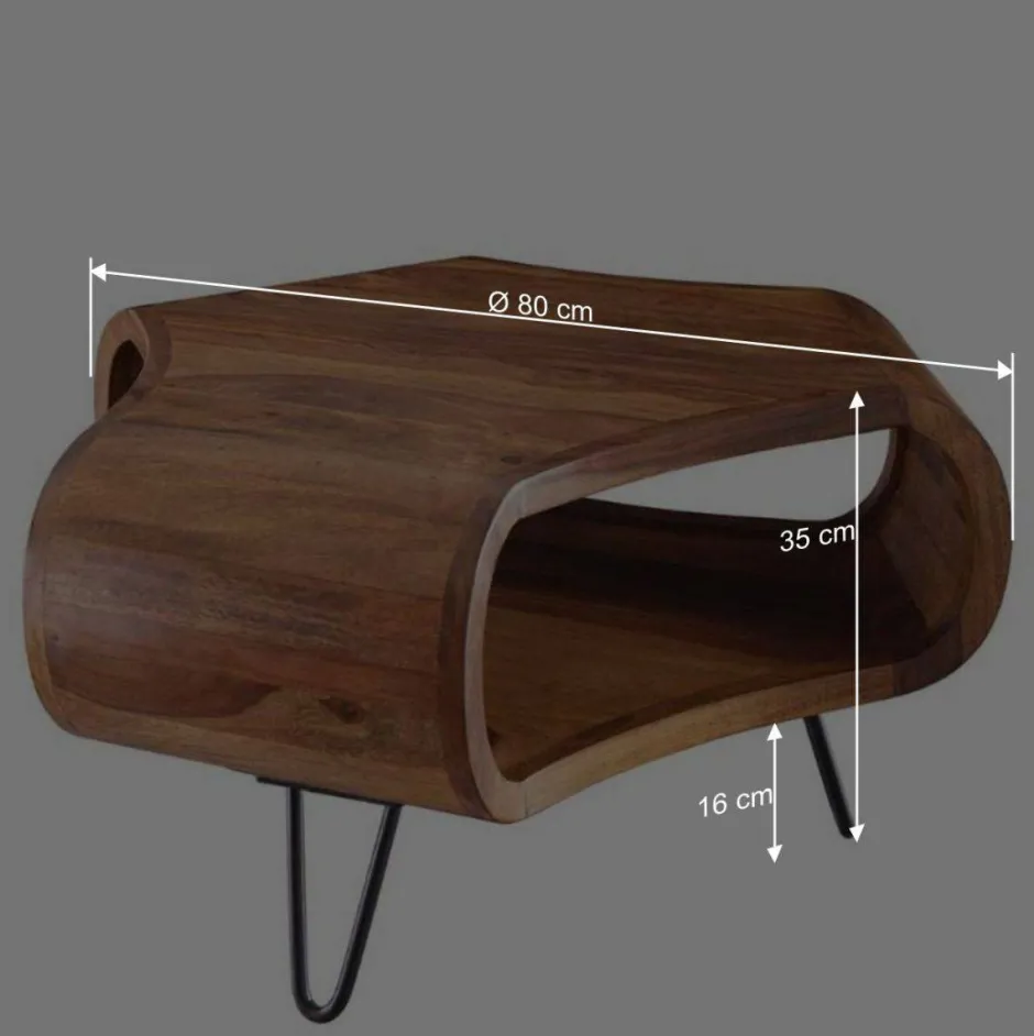 Handgearbeiteter Design-Couchtisch modern - Lenza^Wohnen Best