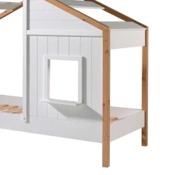 Haus Kinderbett in Weiß & Eichefarben - Zorya^Wohnen