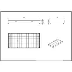 Kinder Wohnen Hausbett mit Herz in Weiß - Grandory