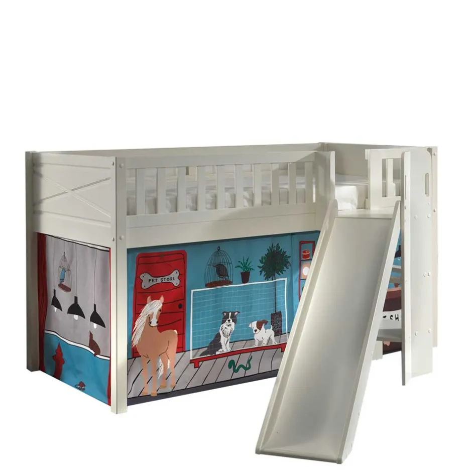 Kinder Wohnen Haustier Laden Rutschbett aus Massivholz - Marta