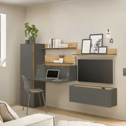 Heimbüro Einrichtung Set - Ahilav (fünfteilig)^Wohnen Hot