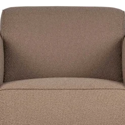 Wohnen Hellbrauner Boucle Sessel mit Federkern - Bratannio