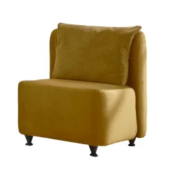 Wohnen Hellbrauner Wohnzimmersessel aus Velours - Zynadon